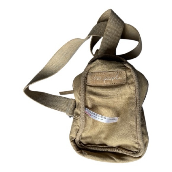 Free People Hudson beige suede sling bag with adjustable strap - Picture 8 of 13